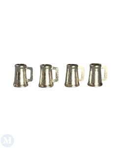 Four Pewter Tankards