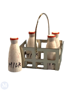 Milk Crate and Bottles