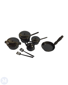 Set of Pots, Pans and A Kettle