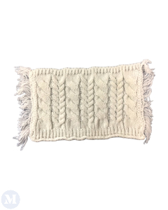 White Cable Rug Or Throw