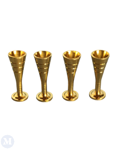Gold Champagne Flutes, Pack of 4