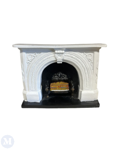 Carved Stone Effect Fireplace