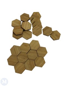 24 Hexagonal Wood Floor Tiles