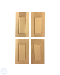 Bare Wood Wainscoting Panel 4pcs