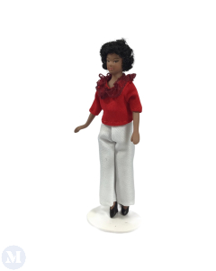Modern Lady with Red Blouse