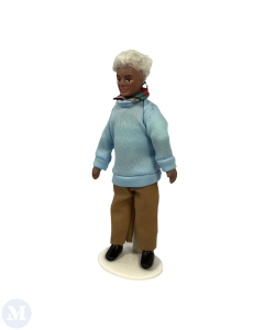 Modern Grandfather with Blue Sweater