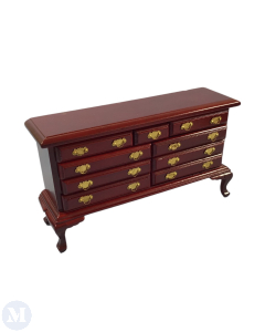 Mahogany Nine Drawer Sideboard