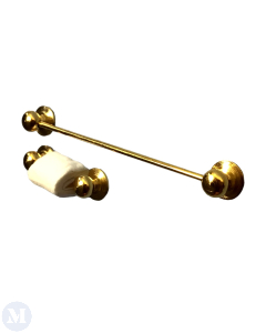 Brass Towel Rack and Toilet Roll Holder