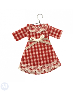 MC3367 - Red Gingham Child's Dress on Hanger