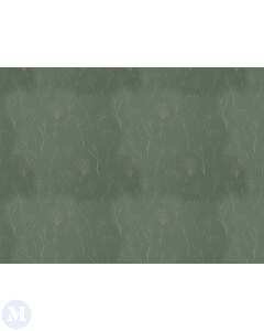 Green and Gold Floral Print Wallpaper (Discontinued)