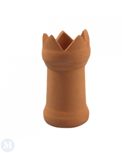 CP095C - Castled Terracotta Chimney Pot