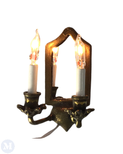Double Wall Lights with Mirror - Wired (Discontinued)