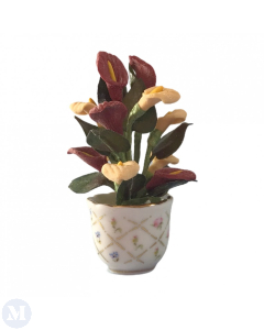 RP14335 - Porcelain Flowerpot with Plant