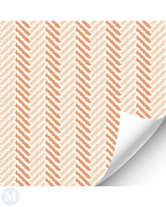 Terracotta Zig Zag Boho Print Wallpaper (Discontinued)