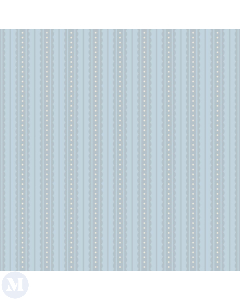 Scallop Stripe on Pastel Blue Wallpaper