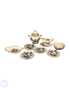 Blue Onion Design Dinner Set