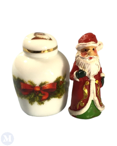 Small Santa Claus with Jar