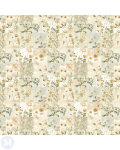 Dainty Patchwork Quilt Wallpaper
