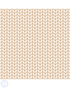 Copper Terracotta Wallpaper with Cloud Cream Boho Zig Zag