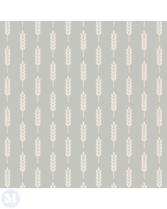 Hazy Blue Wallpaper with Cloud Cream Grain Print