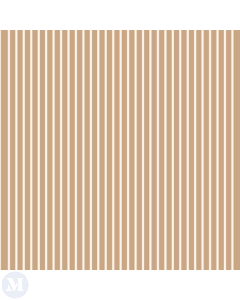 Copper Terracotta Wallpaper with Cloud Cream Stripe