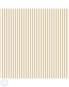 Cloud Cream Wallpaper with Herbal Green Stripe